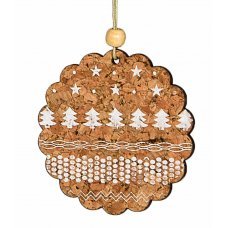 Χριστουγεννιάτικο Κρεμαστό Ταμπελάκι, με Διάφορα Σχέδια (8cm)